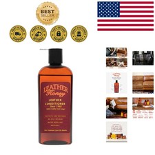 Leather Conditioner - Non-Toxic, Water-Repellent for All Leather Types, 8 Fl Oz