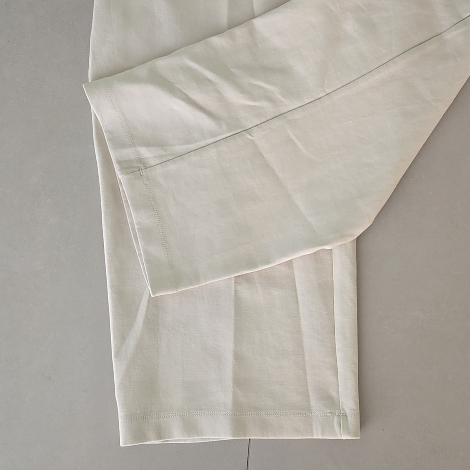 Zara Ivory High Rise Wide-leg Trousers Size S thumbnail 3