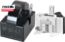 Refrigerator Starter Relay and Overload Protector Kit - QP2-4R7 4.7 Ohm 1 Pin PT