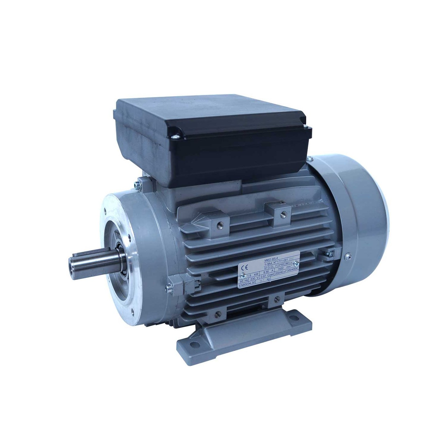 Moteur monophasé 220v 0.75kw pour l'automatisation des machines d'atelier