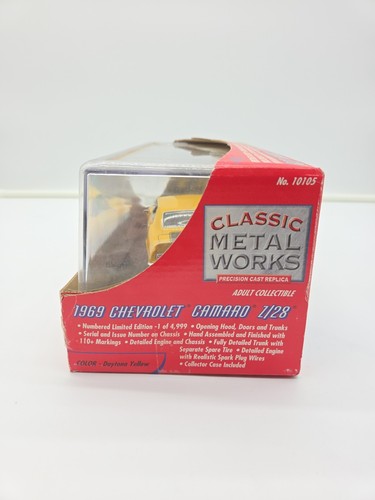 Classic Metal Works 1969 Chevrolet Camaro Z/28 1:24 Die-Cast Car NIB Limited - Picture 8 of 11