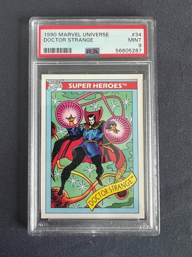 1990 Marvel Universe Doctor Strange #34 - PSA 9 - Super Heroes Impel
