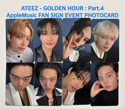 ATEEZ] GOLDEN HOUR : Part.4 APPLEMUSIC Fan Sign Event Photocard | eBay