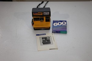 Vintage Polaroid JobPro 600 Instant Camera and 600 Plus film pack, working