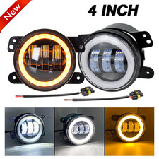 New 4 Inch Fog Lights Front Bumper Driving Lamps Fits Jeep Wrangler Jk Jl Jt New 4 Inch Fog Lights Front Bumper Driving Lamps Fits Jeep Wrangler Jk Jl Jt