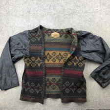 Woolrich Jacket Liner Mens 2XL Aztec Southwestern Pattern Wool Quilted Button In