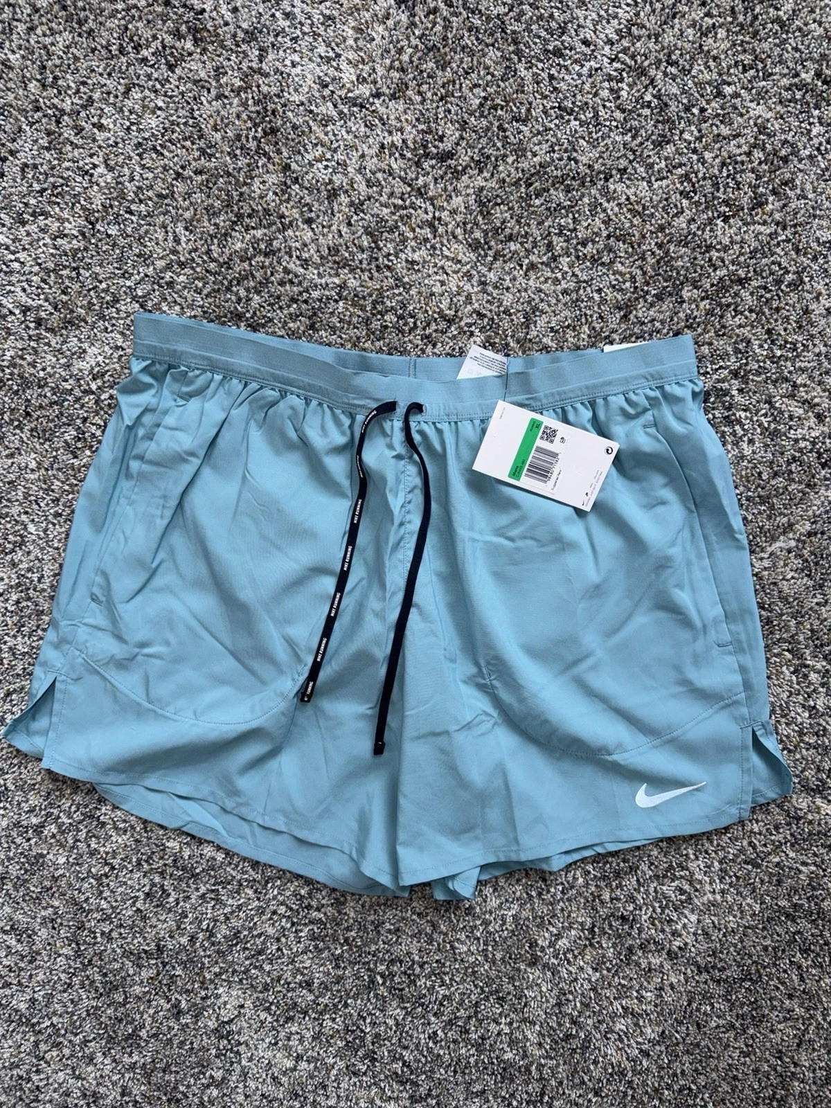 Nike Running Shorts Size XL Mens Blue 5" 2 in 1 $65 CJ5453-464
