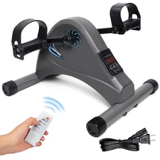 LUBBYGIM Mini Exercise Bike, Under Desk Bike Pedal Exerciser for Seniors & Ph...