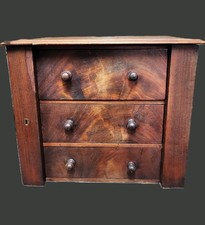 Small Antique Collectors Drawers, Antique Cabinet, Bank Of Drawers. Ref xcod.