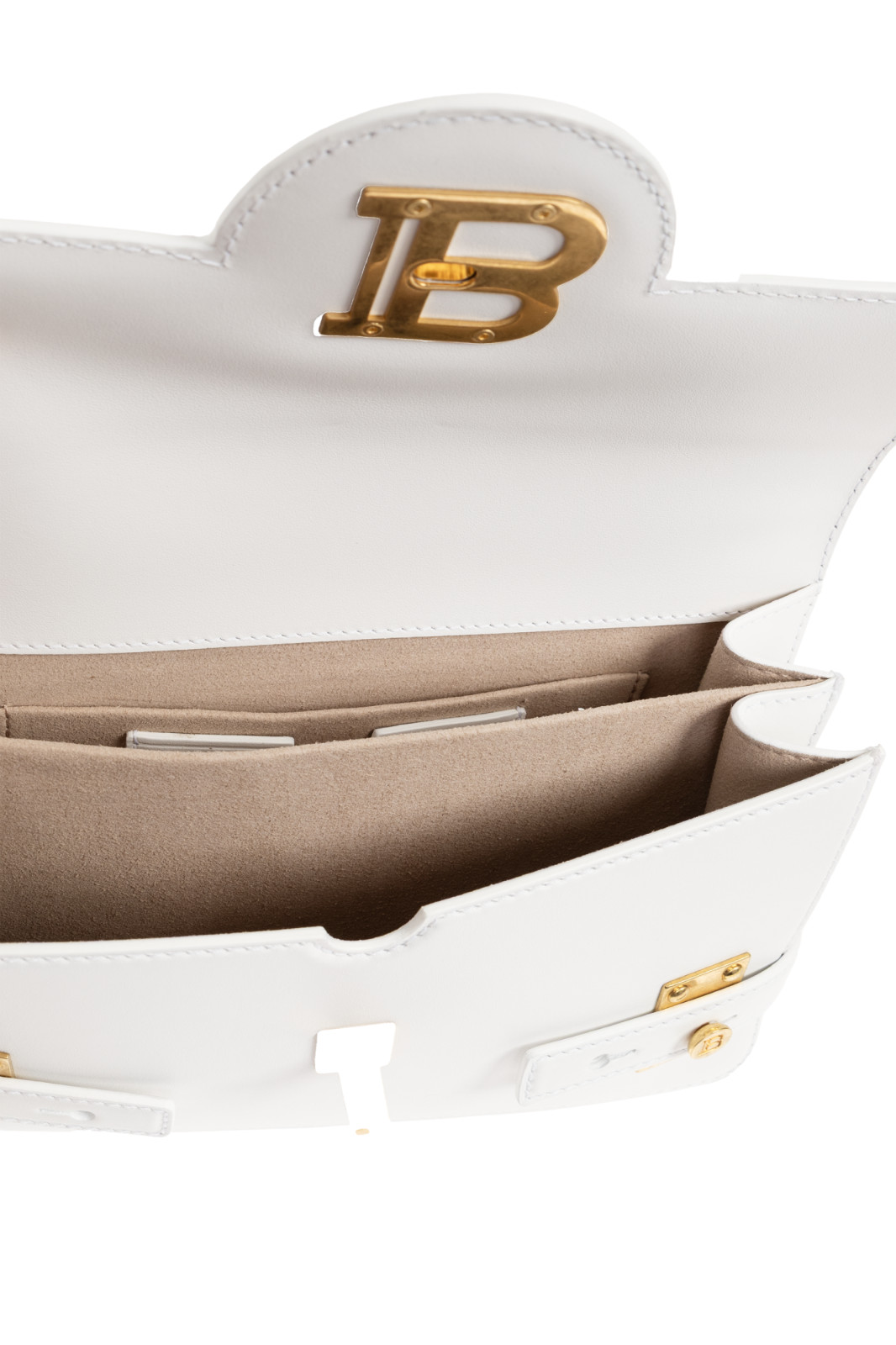 BALMAIN B-Buzz 24 White Shoulder Bag New & Authentic image 5