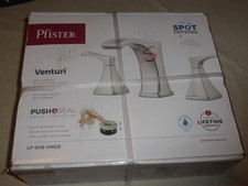 PFISTER VENTURI 8" 2-HANDLE BATHROOM FAUCET BRUSHED NICKEL LF-049 VNGS NIB