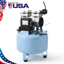 24L Compresor Dental Silencioso Sin Aceite Tanque Aire para Clínicas Móviles