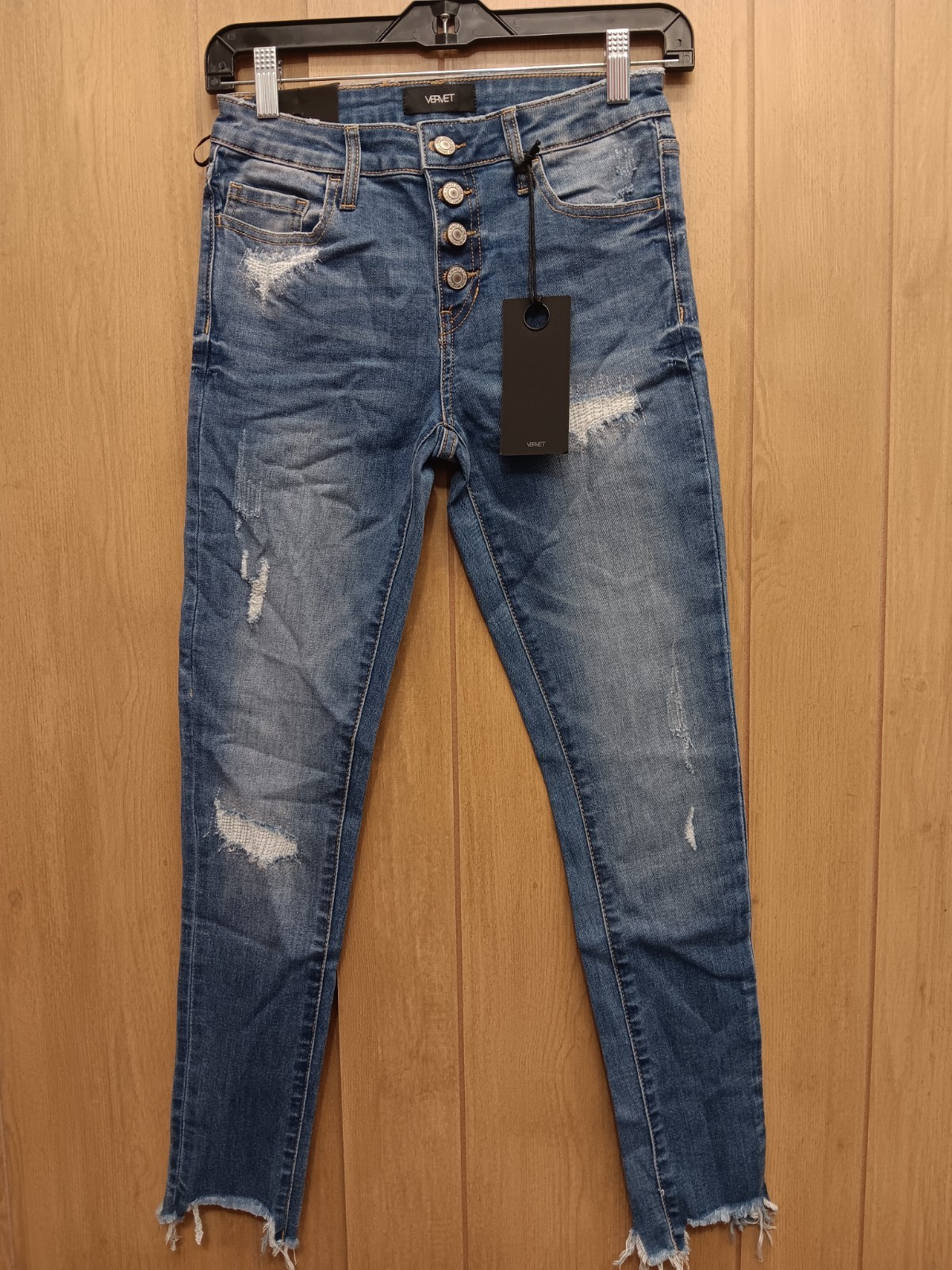 NEW VERVET Pants 25 Womens Regular Blue Skinny