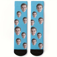Custom Face Socks Personalized Photo Socks Funny Gift for Men Women❀