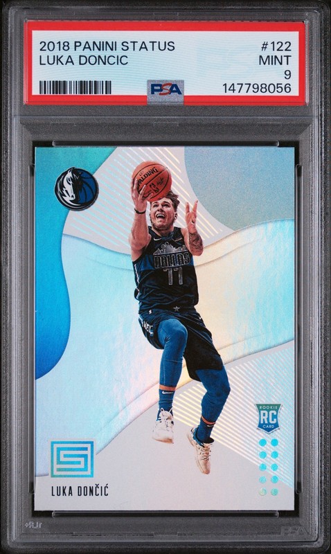 2018 Panini Status #122 Luka Doncic PSA 9