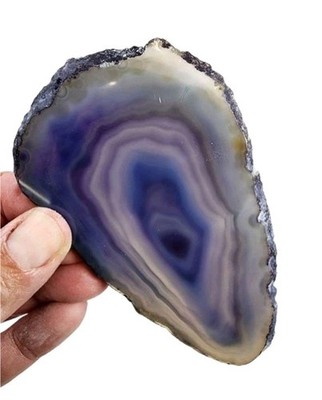 Blue Agate Crystal Slab 44.1 grams.