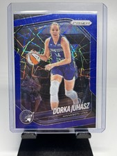 2025 Panini Prizm WNBA #109 Dorka Juhasz Blue Velocity Prizm
