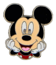 Mickey Mouse Laying Down Smiling Individual Disney Park Trading Pin Brand New
