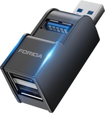 Adaptador USB 3 Puertos, Hub USB con USB 3.0 y Doble USB