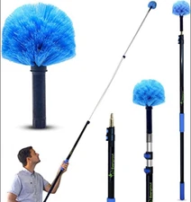 New Telescoping Duster 5–20ft – 3-Stage Extendable Cobweb & High Ceiling Cleaner