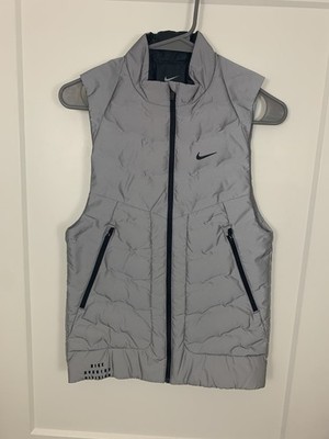 Nike Reflective Vest Mens XX-Small (XXS) Therma-FIT ADV Run Division Grey