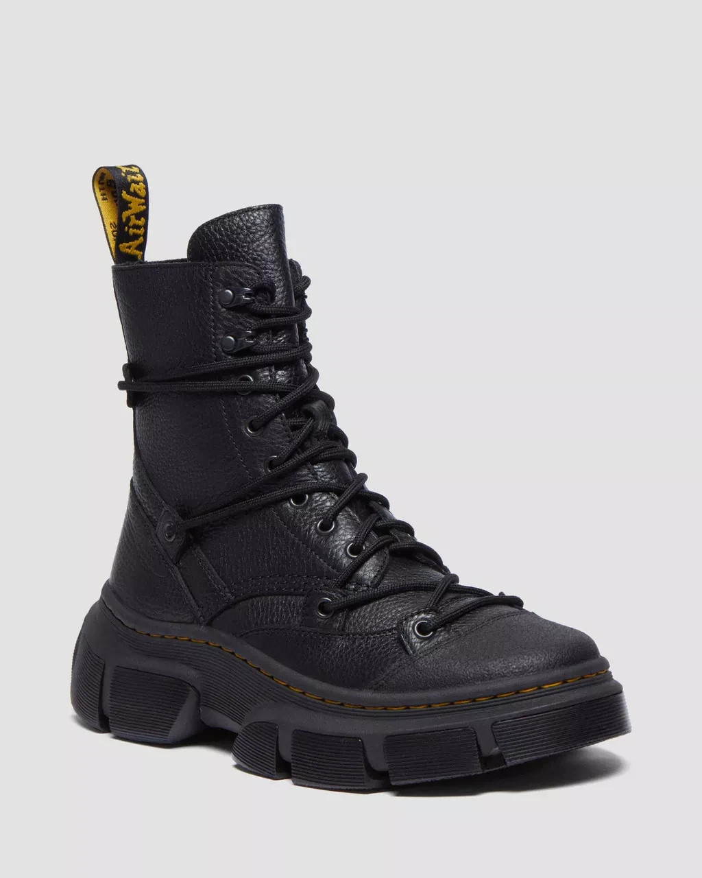 DR. Martens DMXL 8-Eye Leather Boots Black