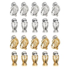 10 Pieces Clip-on Earring Converters Angle Adjustable Invisible Spiral Ear Clip