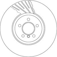 1X Bremsscheibe TRW Single DF6614S FüR F12 F10 F07 F11 BMW F02 F01 F06 F03 F04