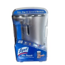NEW Lysol No-Touch Hand Soap Dispenser In Silver
