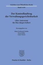 Der Kontrollauftrag der Verwaltungsgerichtsba...
