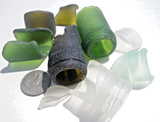 Sea Glass, Collection of Bottle Tops/Necks