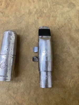 Berg Larsen Tenor Sax Mouthpiece 100/2/M Silver Plated Metal, Ligature Included