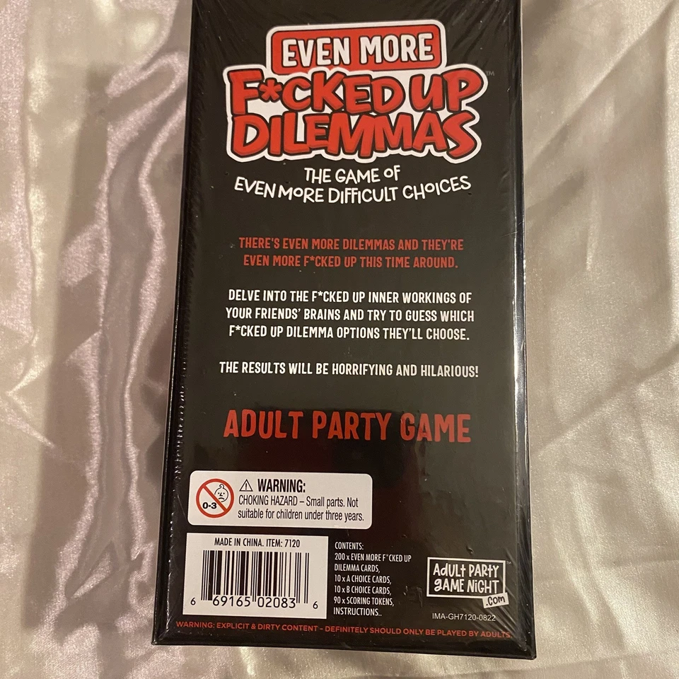 Even More F*cked Up Dilemmas The Game Of Difficult Choices 18+ Adult New Sealed - Image 2 of 4