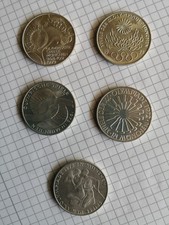 5 St&uuml;ck Olympia M&uuml;nzen M&uuml;nchen 1972 10 DM Silber alle Motive Gedenkm&uuml;nze