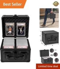 Elegant 40-Slab Card Case with Water Resistance  Lock - For Collectors