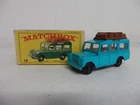 LESNEY - MATCHBOX SERIES - NUMBER 12 - BLUE - SAFARI LAND ROVER W/ BOX - #W