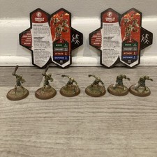 Heroscape Dawn of Darkness Zombies of Moridan 2 personaggi e carte squadra completi