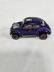Vintage Redline Hot wheels 1967 Custom Volkswagen Purple Sunroof Beetle Toy Bug