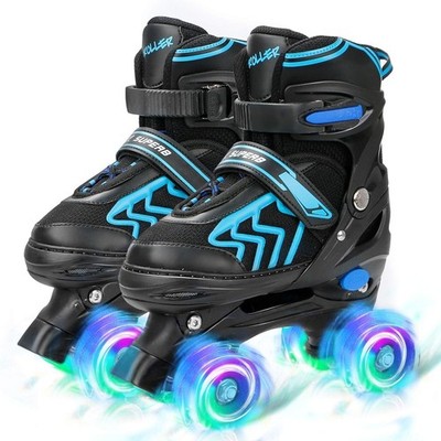 Adjustable Toddler Kids Roller Skates with Light Up Wheels for Boys Girls Beg...