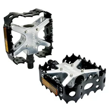 Wellgo Old School BMX MTB Bear Trap 1/2" Bicycle Pedals Black WE3038