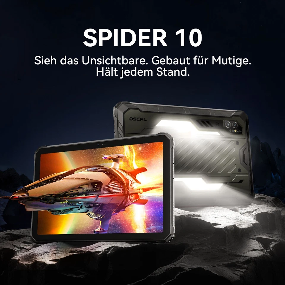 Blackview OSCAL SPIDER 10 Outdoor Tablet 11 Zoll 1100LM Campinglampe 20000mAh - Bild 2 von 4