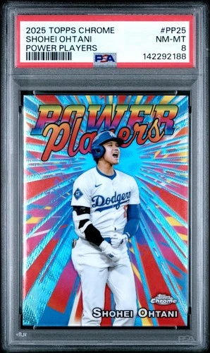2025 Topps Chrome Shohei Ohtani Power Players #PP-25 PSA 8 NM-MT