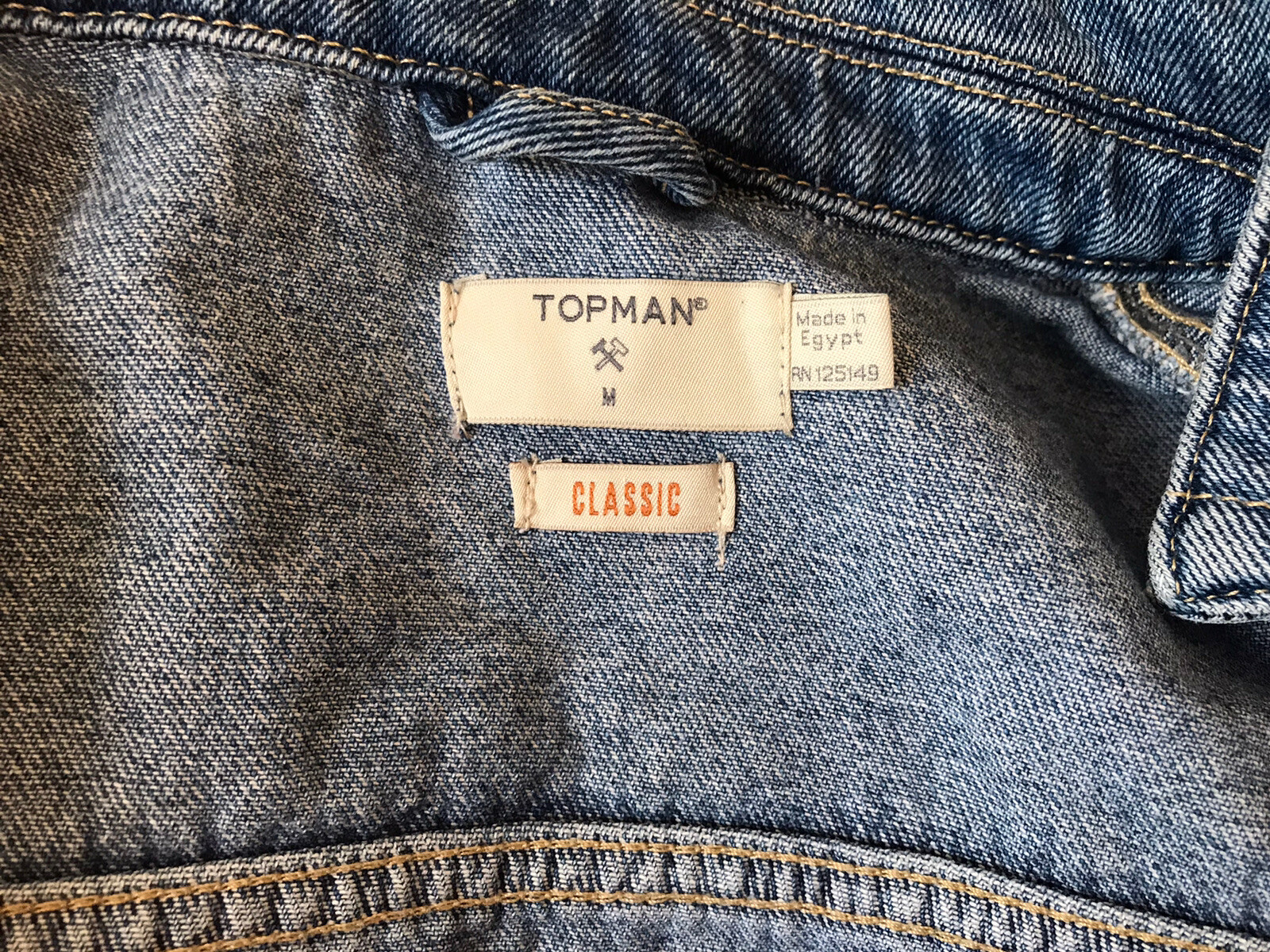 Topshop Topman Jean Jacket Men’s Medium image 3