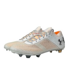 Under Armour Shadow Pro FG White Orange Shock Soccer Cleats 3025643-100 Sz 6 US