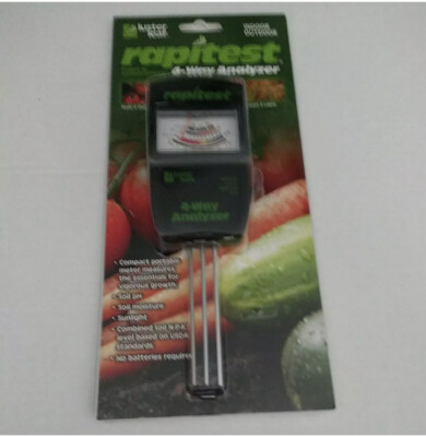 Luster Leaf. In/Out Door 1880 RapitestTester Electronic 4-Way Analyzer, Soil.NEW