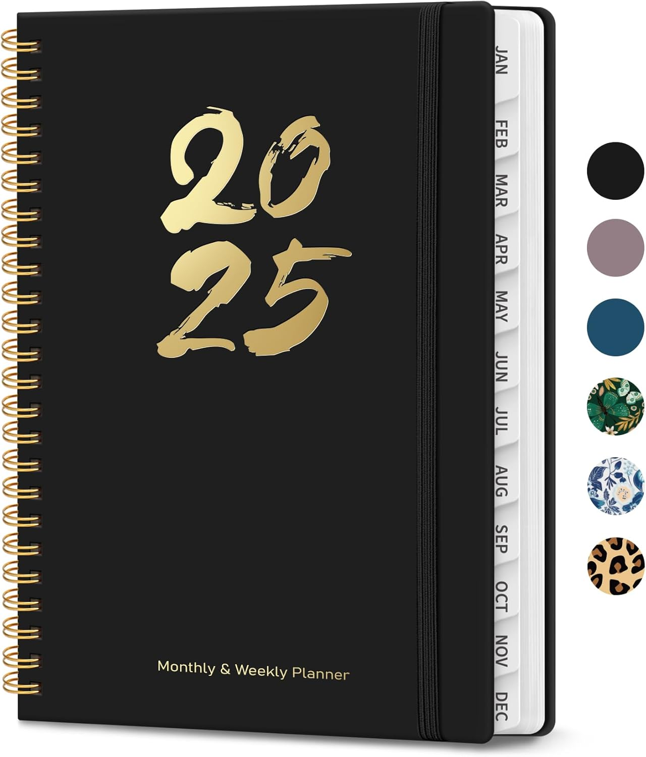 2025 Planner, Weekly and Monthly Calendar Planner Book (Jan 2025 - Dec 2025), Ha