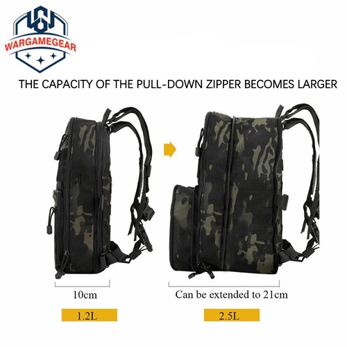 Tactical D3CR Chest Rig Harness Pouches Flatpack Backpack Expandable Rucksack - Picture 7 of 23