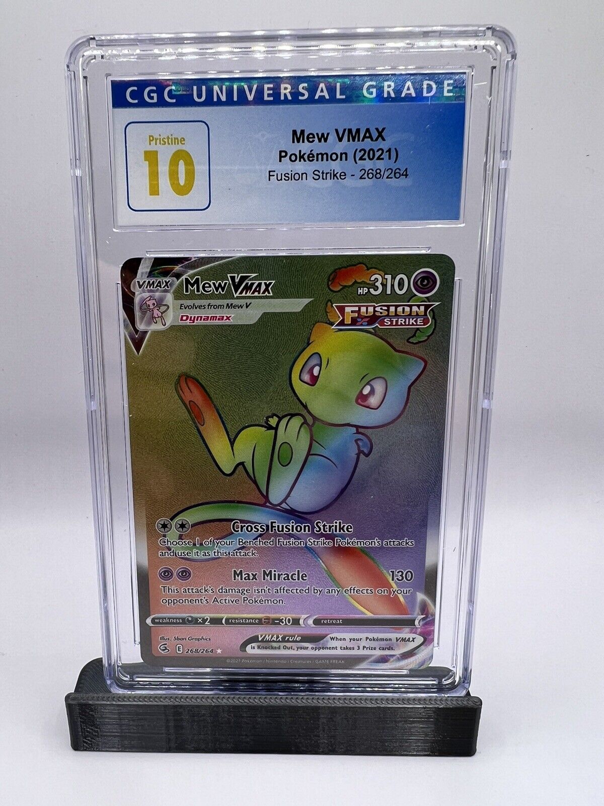 Pokemon Trading Card Game 268/264 Mew VMAX : Rare Rainbow Card : SWSH-08  Fusion Strike - Trading Card Games from Hills Cards UK