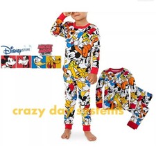NEW Disney Store Mickey Mouse and Friends PJ Pal Pajamas Set Size 2