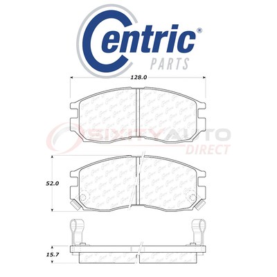 Centric C-TEK Ceramic Disc Brake Pads for 1990-1997 Eagle Talon 1.8L 2.0L L4 gt
